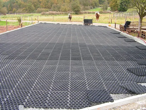 Paddockplatten 5 Stück = 1 m², schwarz