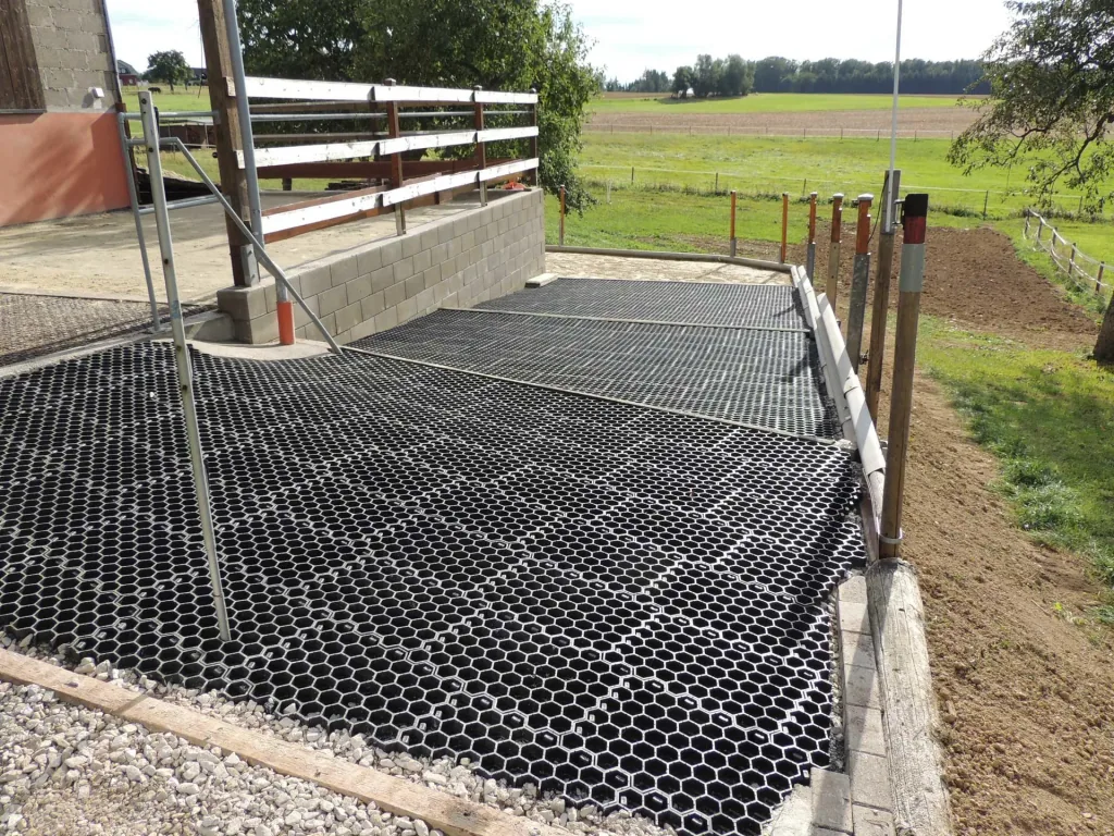 Paddockplatten 5 Stück = 1 m², schwarz