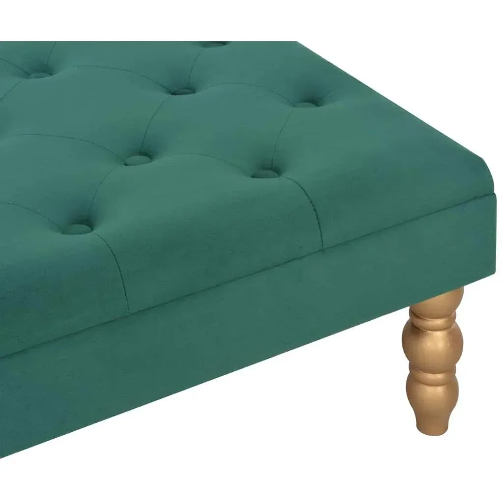 Hocker 60x60x36 cm Samt dunkelgrün