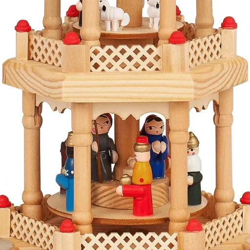 Weihnachtspyramide 31cm (Echtholz)
