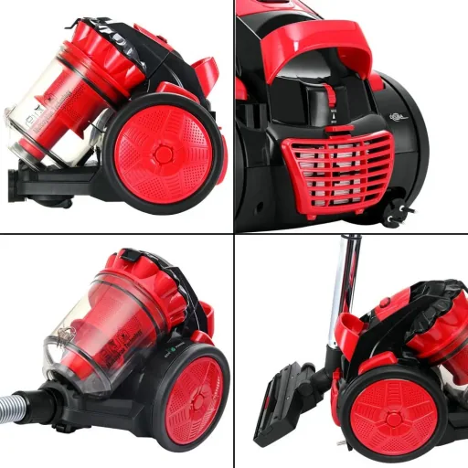 Staubsauger - max. 900 Watt - Eco Power - Multi Zyklon Rot