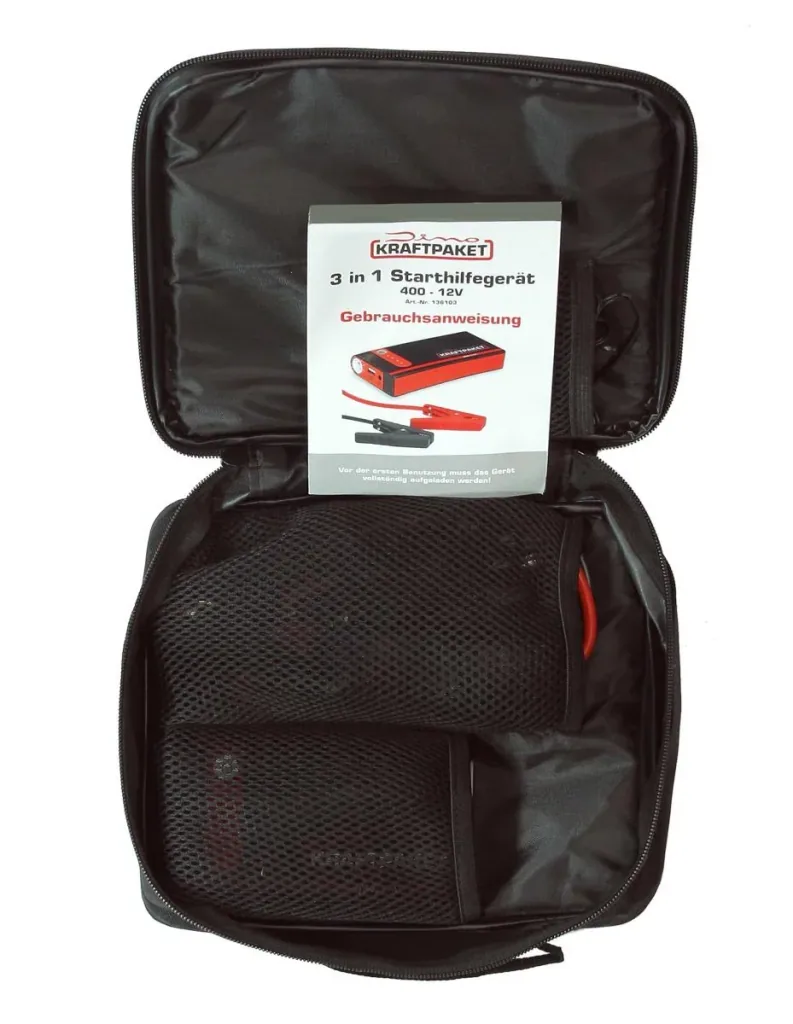 Starthilfe 12 Volt - 9.000 mAh - 400 A