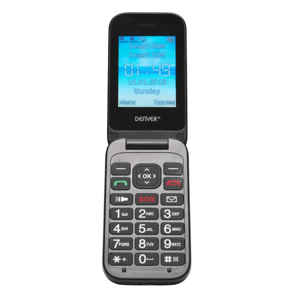 Hochwertiges Klapphandy mit 2,4" Farbdisplay