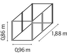 Hochbeet Meta 858, granit