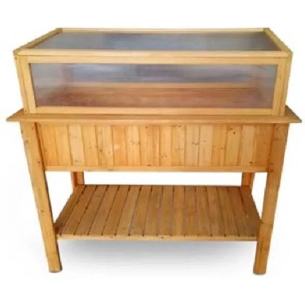 Garten Holz Gewächshaus / Küche Gartentisch auf Beinen - 113x57x90cm