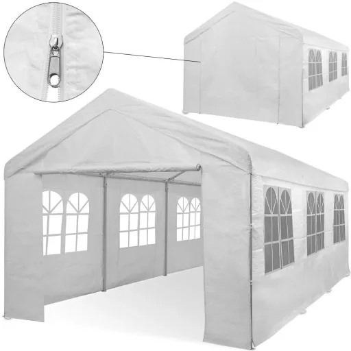 Partyzelt weiß 3x6x2,85m