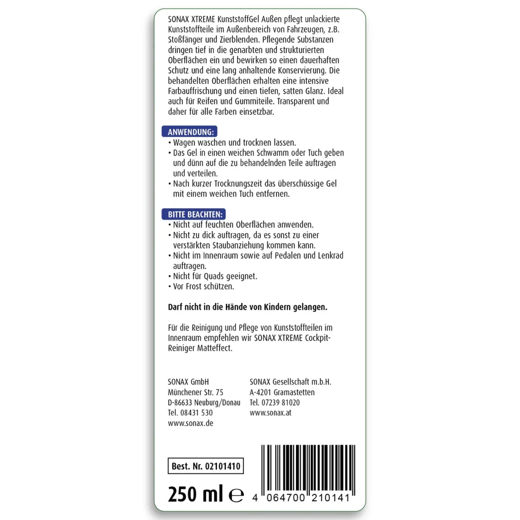 XTREME Kunststoffgel Außen 250 ml