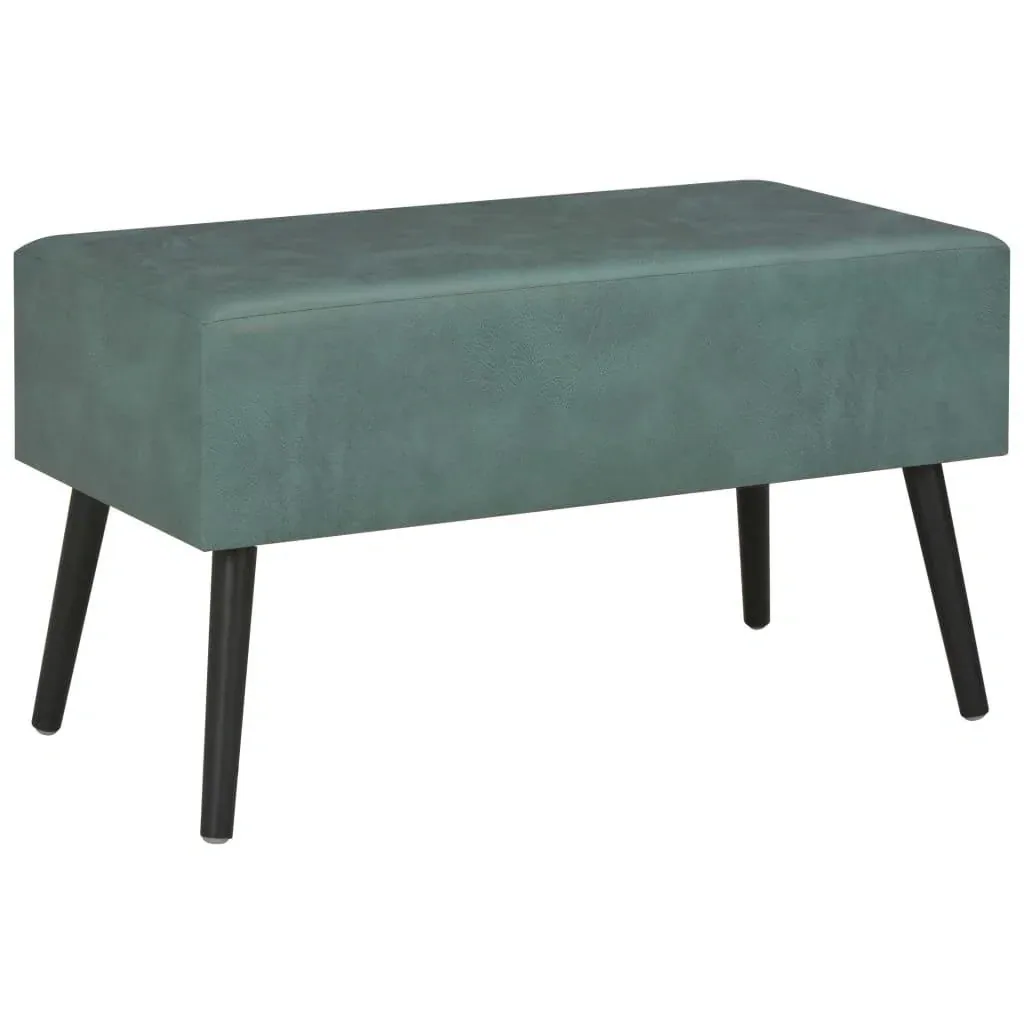 Couchtisch 80x40x46 cm Kunstleder meer-grün