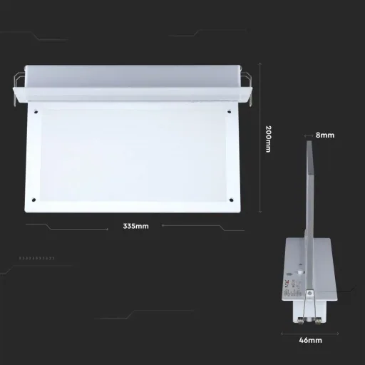 VT-522-S Notleuchte - LED - Anbauleuchte - 2W - IP20