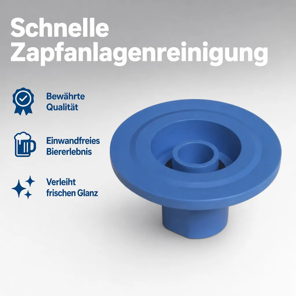 Zapfkopfreinigungsadapter Flach/Kombi - 5/8" IG aus Kunststoff