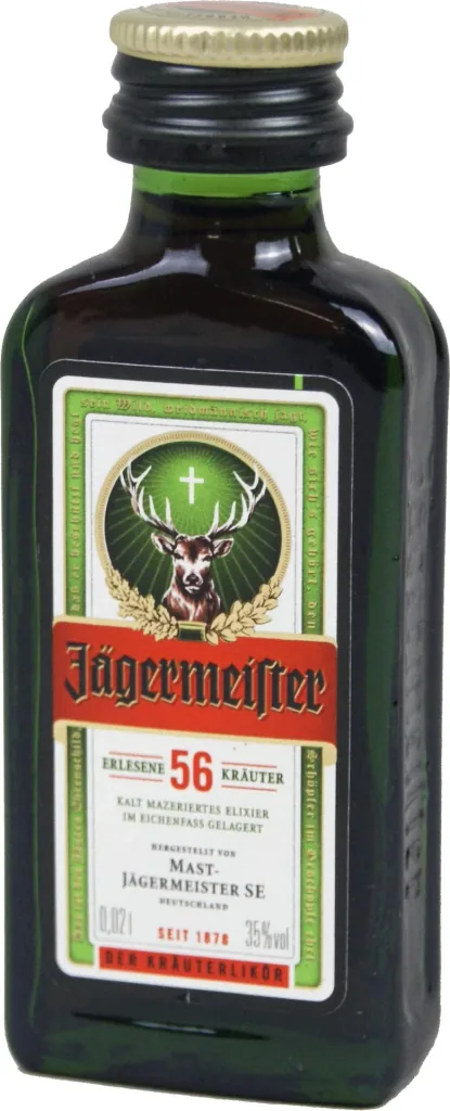 "Feierabendhammer" - Hammer mit Flaschenöffner inklusive Jägermeister Kräuterlikör, 0,02 l