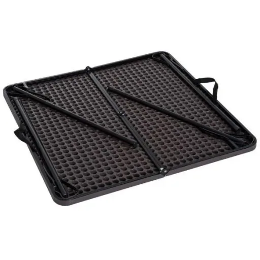Klapptisch Campingtisch 86x86cm Metall Kaffeebraun