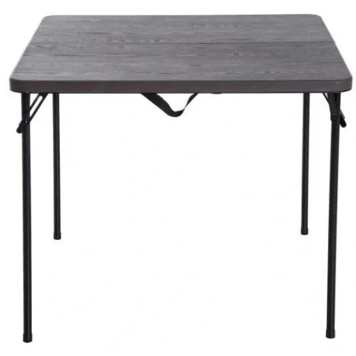 Klapptisch Campingtisch 86x86cm Metall Kaffeebraun