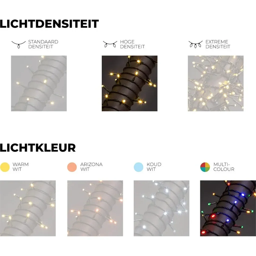 Vellight Weihnachtsbeleuchtung - 8m - 120 LEDs - Mehrfarbig - Innen & Außen
