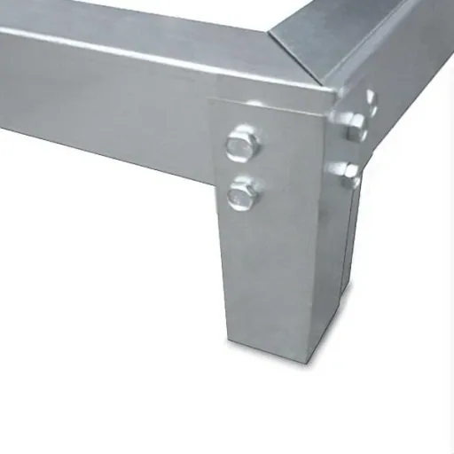 Aluminium-Gewächshaus 7,6 m³ mit Fundament