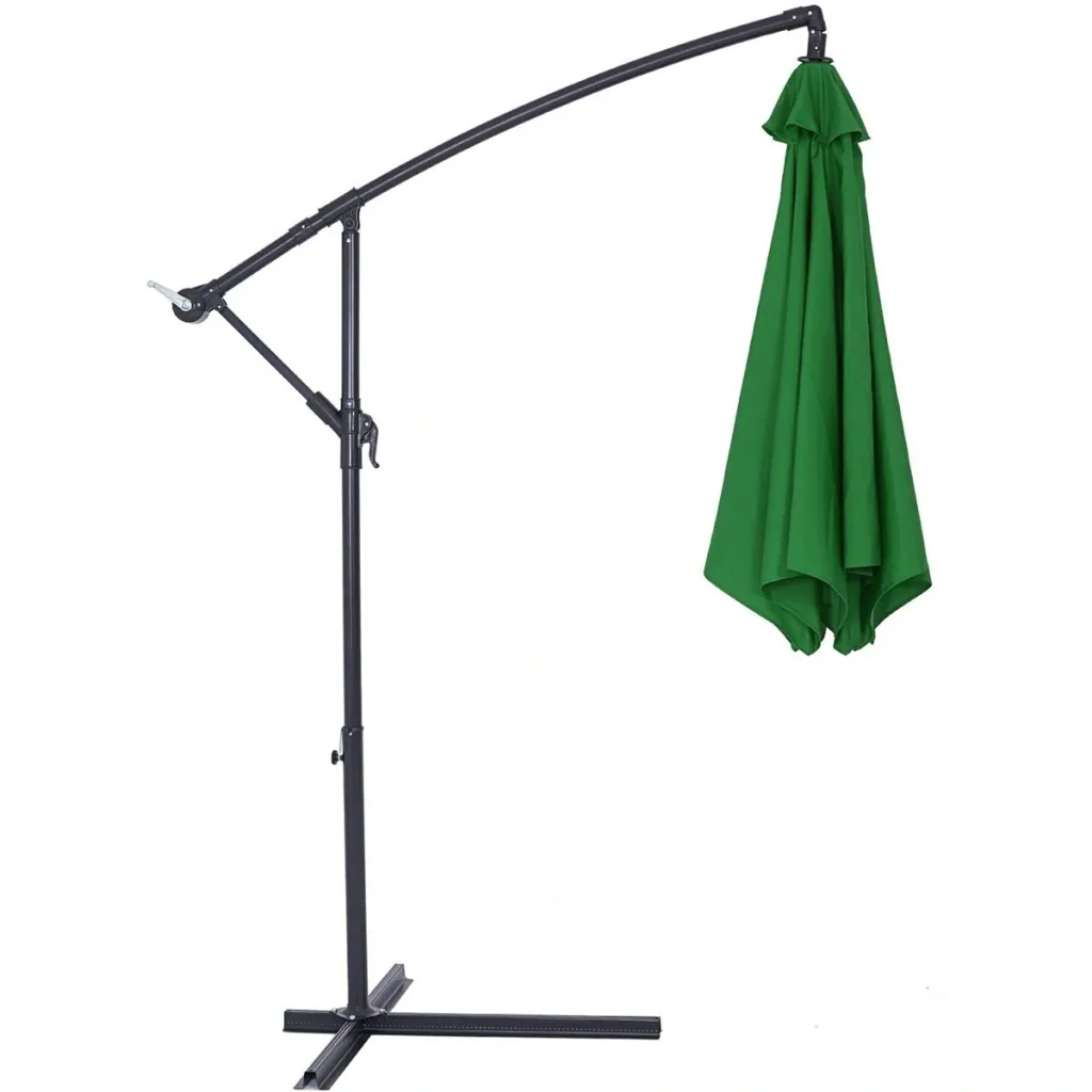 Sonnenschirm Aluminium Ø 300cm grün mit UV-Schutz 40+