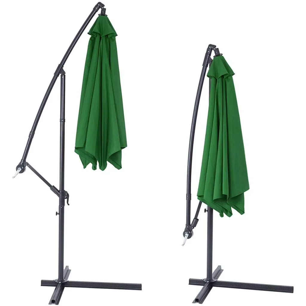Sonnenschirm Aluminium Ø 300cm grün mit UV-Schutz 40+