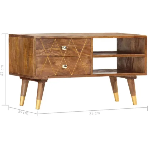 TV-Schrank 85x35x47 cm Mango-Massivholz