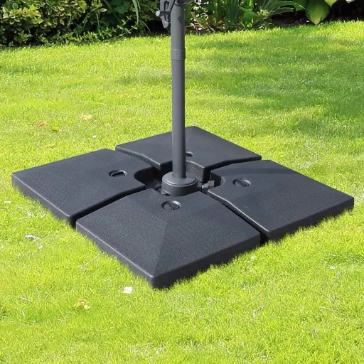 Gartenschirmständer als 4-teiliges Set