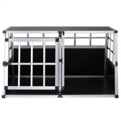 Hundetransportbox XL 98x70x51cm Aluminium