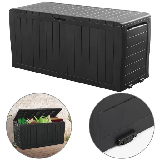 Aufbewahrungsbox Marvel Plus anthrazit 117x45x57cm mit Rollen