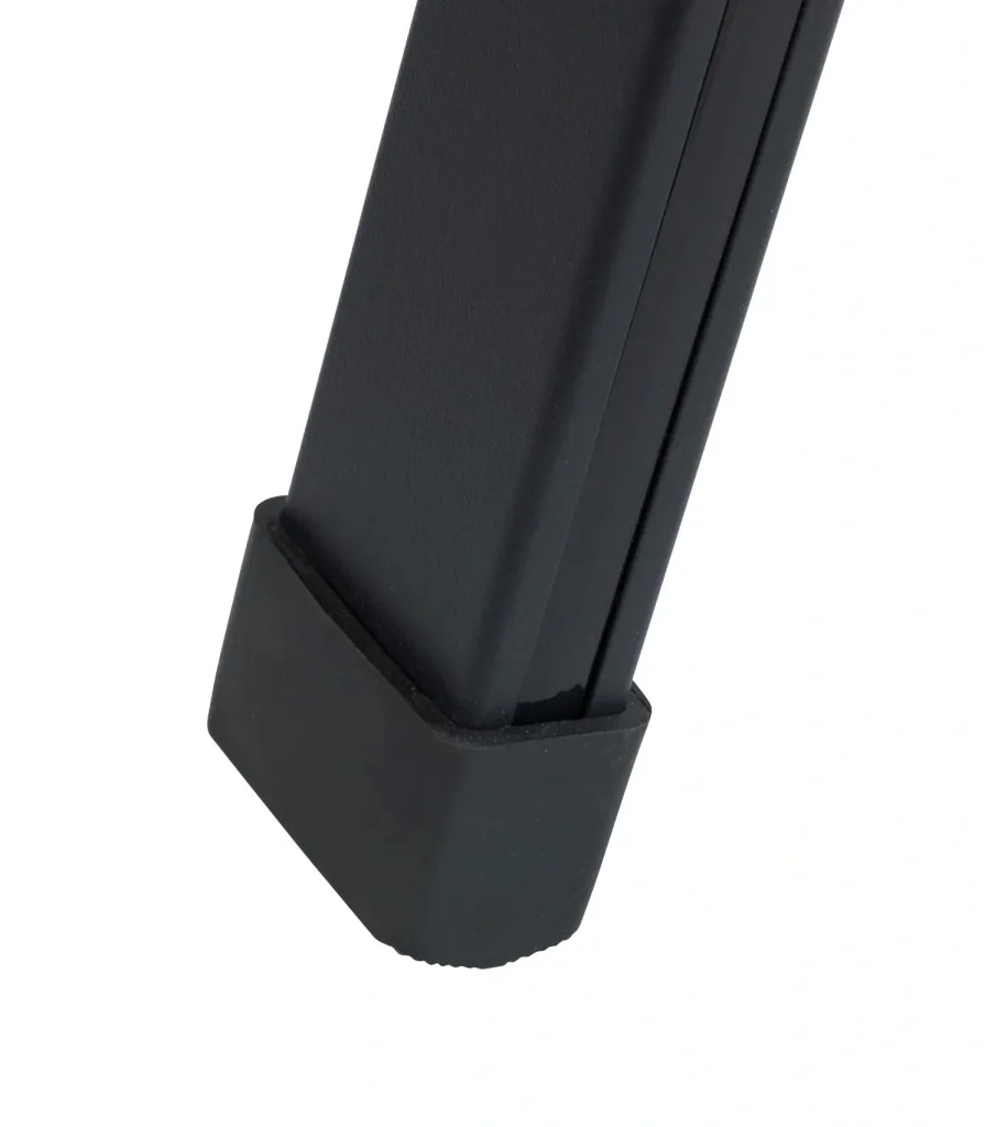 Alu-Design Klapptrittleiter 2-stufig Schwarz, rutschfeste Haushaltsleiter, Sicherheits-Stehleiter
