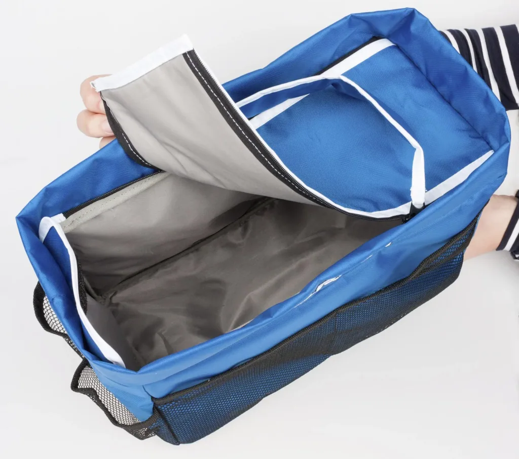 Rückbank Organizer Curve blau / schwarz