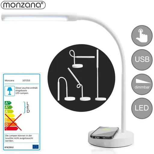 LED-Schreibtischlampe mit Telefon-Ladegerät