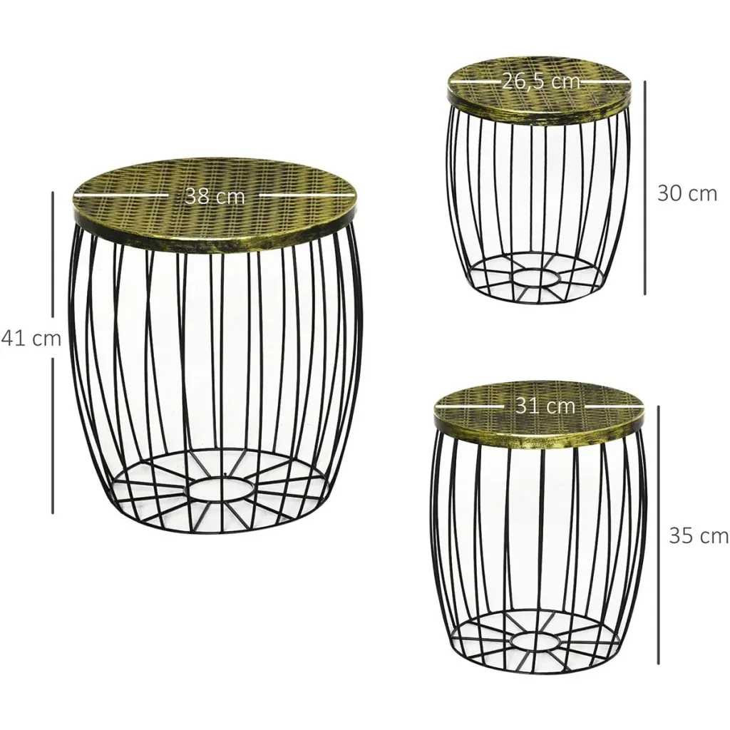 3er-Set Couchtische Beistelltische