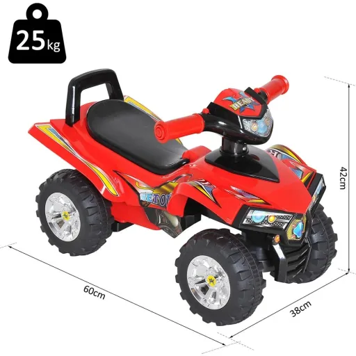 Elektroauto Kindermotorrad mit Musik und Licht Rot