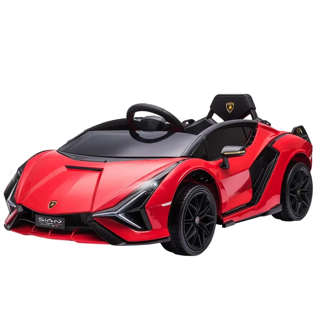 Kinderfahrzeug 2 Fahrmodi SIAN SUV-Auto-Spielzeug Elektroauto mit Fernbedienung extra breiten Reifen Musik(MP3/USB) Lich