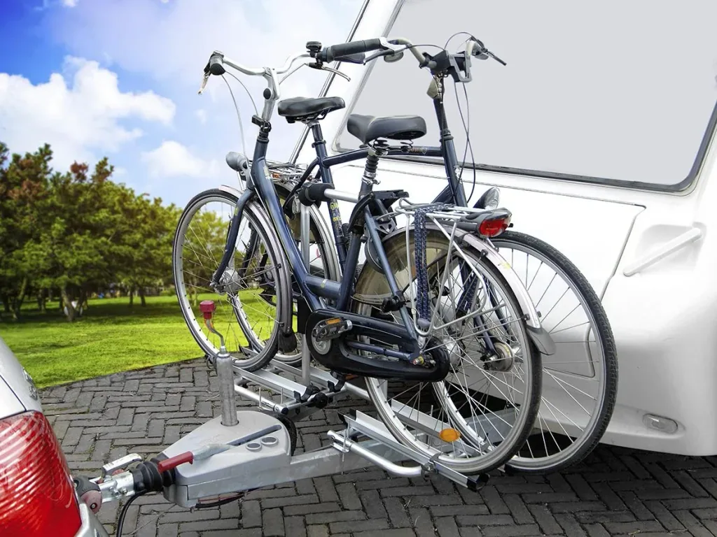 Deichsel Fahrradträger abklappbar