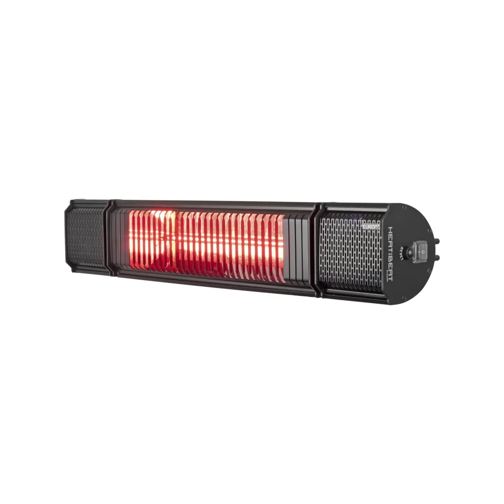 Terrassenheizer Heat and Beat, 2000 W, schwarz
