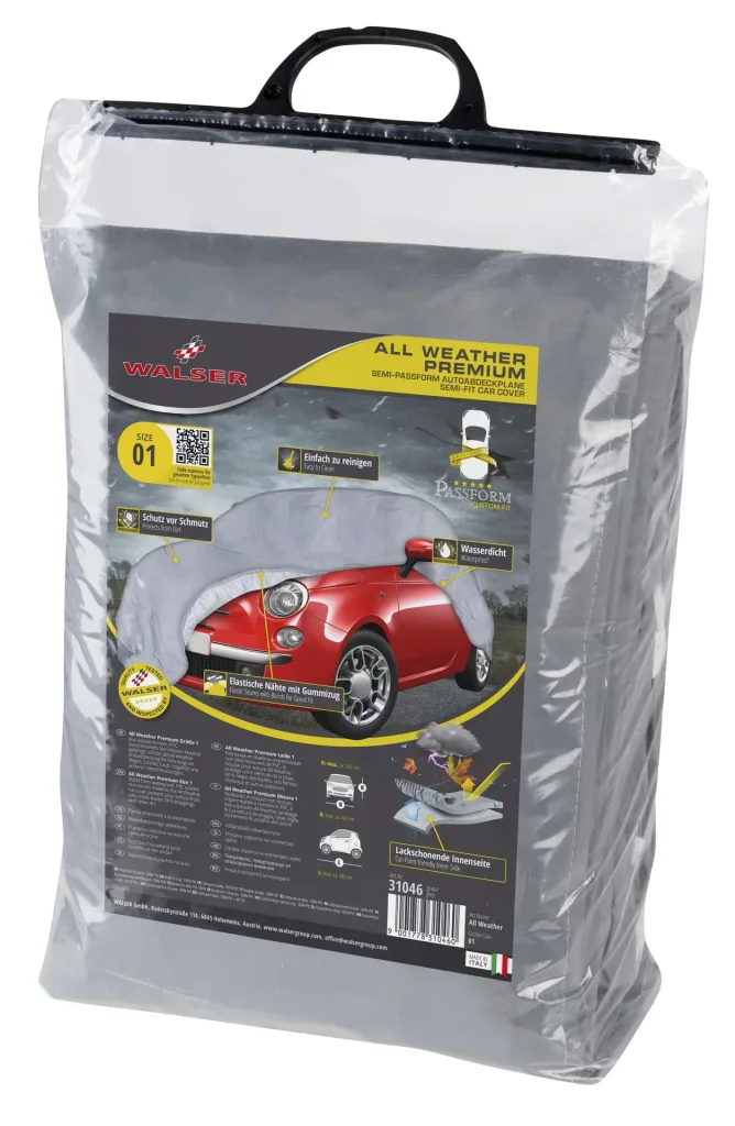 Autoabdeckplane all weather - Größe 1 - 382x163x146cm - PVC beschichtet