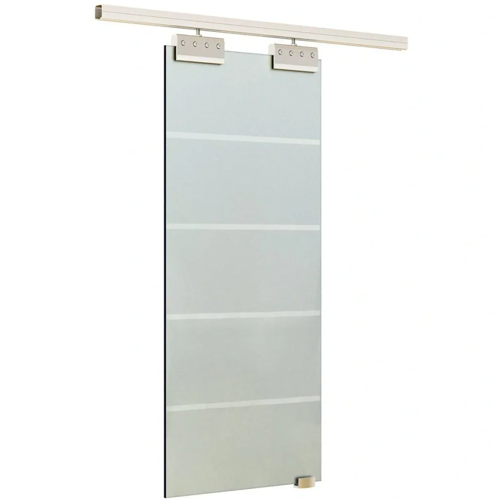 Glasschiebetür mit Handgriff