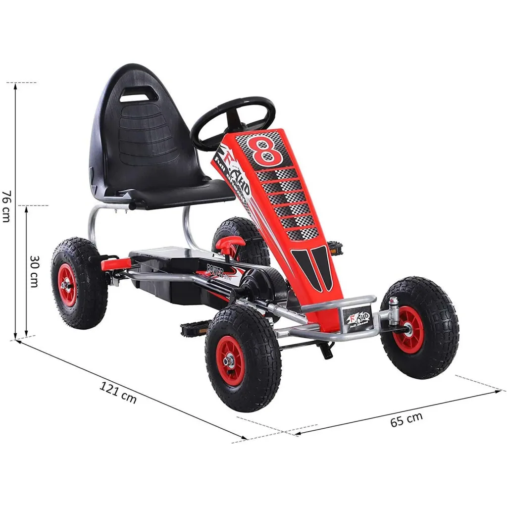 Go-Kart mit Handbremse