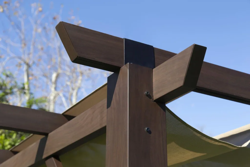 Paragon Outdoor Aluminium Pergola Modena 12x20 espresso