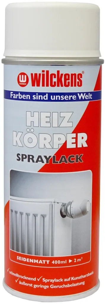 Heizkörper Lackspray, seidematt weiß, 400 ml