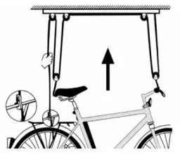 Fahrrad-Lift "Strong" - bis zu 57 kg belastbar