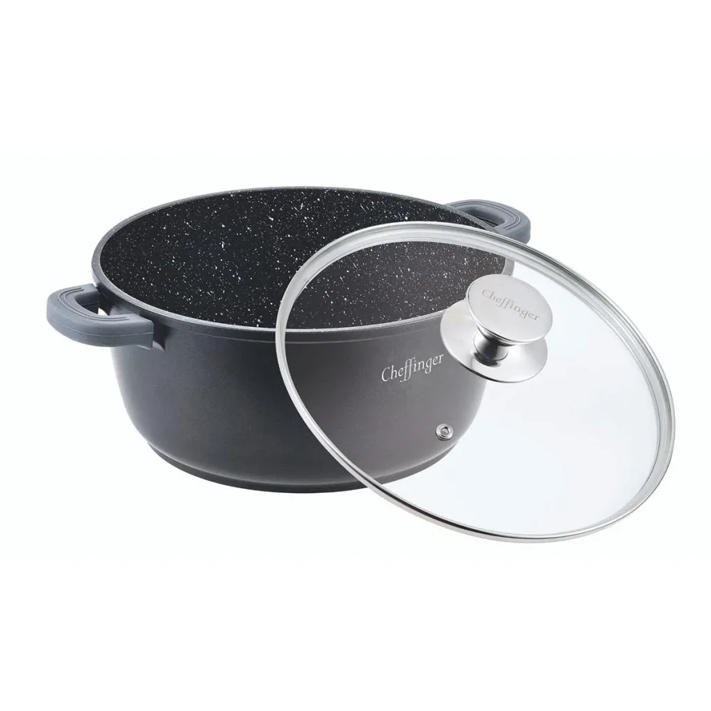 Cheffinger Kochtopf / Tiefer Topf mit Deckel - 24cm