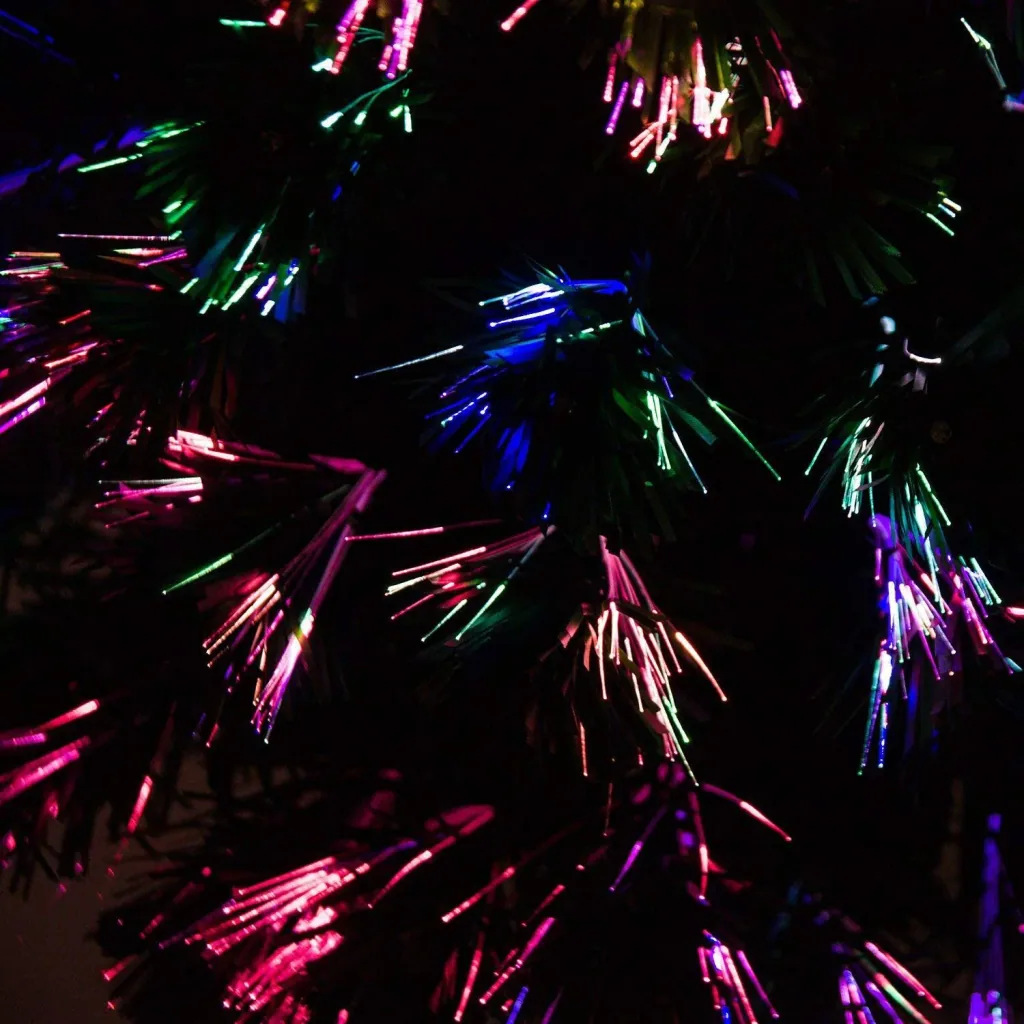 Weihnachtsbaum Tannenbaum LED Lichtfaser 8 Lichtmodi 120cm