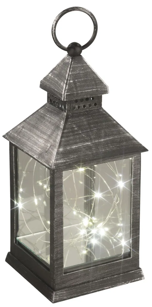 Laterne mit Mini-Lichterkette