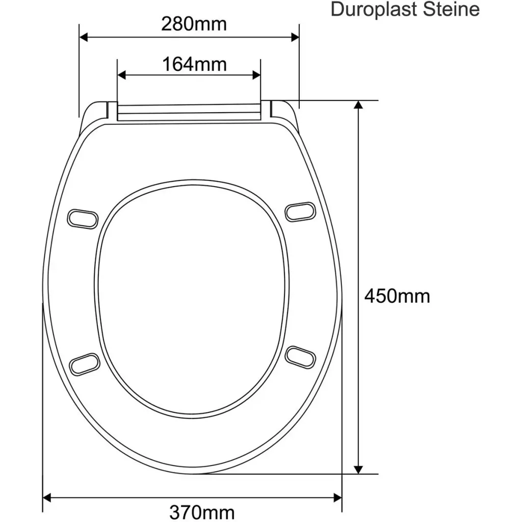 Duroplast-Toilettensitzsteine