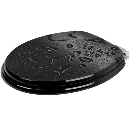 Toilettensitz Waterdrops mit Absenkautomatik und Edelstahlscharnieren