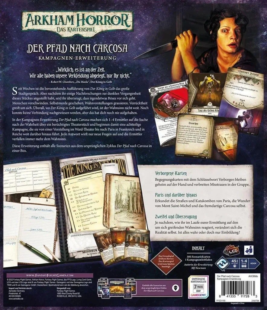 Arkham Horror Das Kartenspiel - Der Pfad nach Carcosa (Kampagnen-Erweiterung)