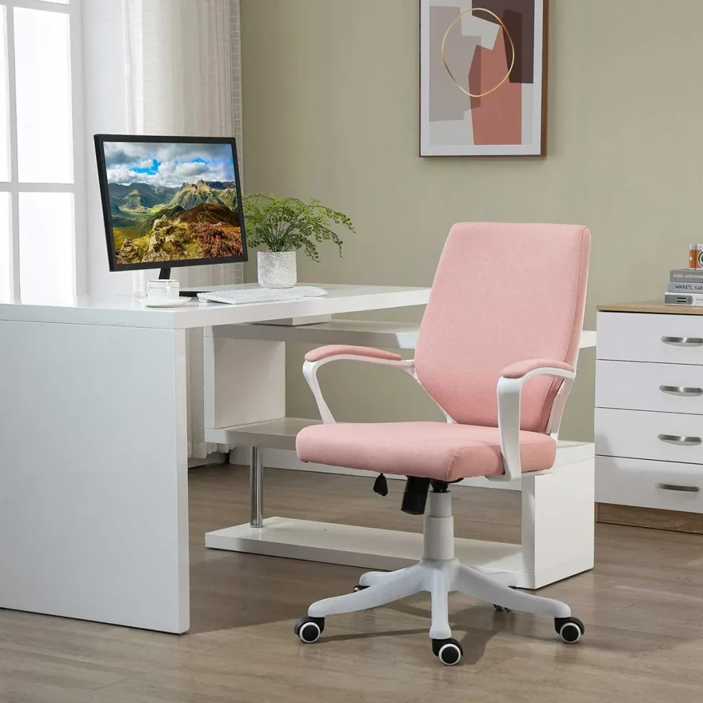 Bürostuhl Schreibtischstuhl Home-Office-Stuhl mit Wippenfunktion Rückenlehne höhenverstellbarer dick gepolstert ergonomi