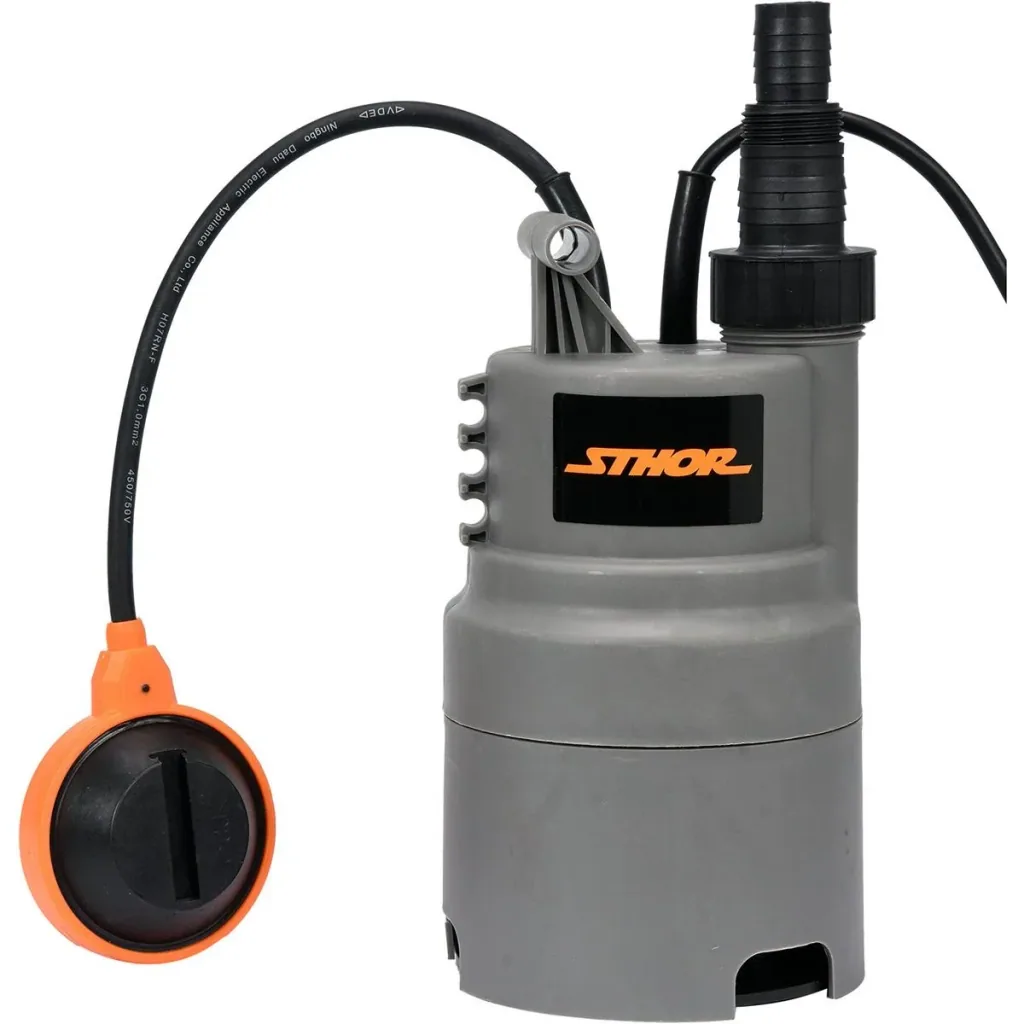 Tauchpumpe - 400W - 6000 l/h MIT 15-Meter-Gartenschlauch inklusive Sprinkler und Armaturen UND 1"-Hahn