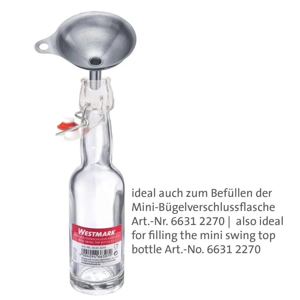 Trichter-Set Mini, 3-teilig, Edelstahl - Ø 4,5 cm/ 5,5 cm/ 7,5 cm