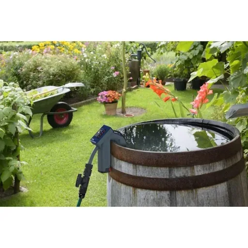Accu Regenwasser-Tankpumpe RFP 12V | Wasserpumpe | 1500 l / h | inkl. Akku und Ladegerät