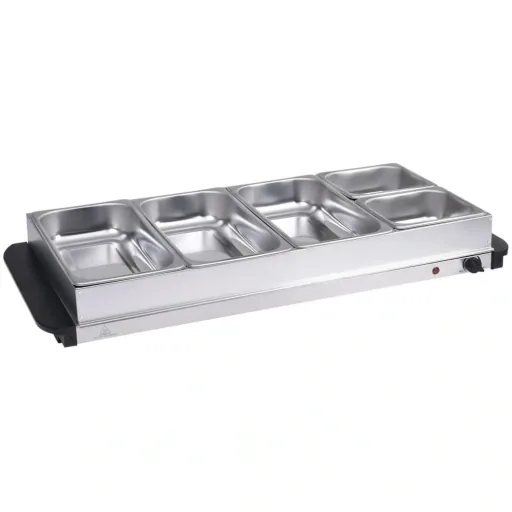 Buffetwärmer 400 W 3x2,5L+2x1L Edelstahl
